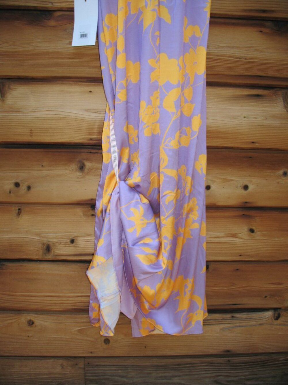 NWT Mac Duggal 68771 Orchid Floral Printed One Shoulder Maxi Dress S - Picture 12 of 15